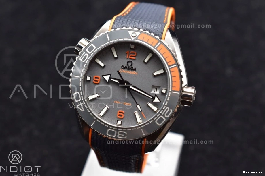 Edition Bezel Trendsetting Planet Orange SS Clone 43.5mm Best A8900 Gray on V 1010 Super VSF Ocean 1:1 Dial Black Strap Nylon 0220